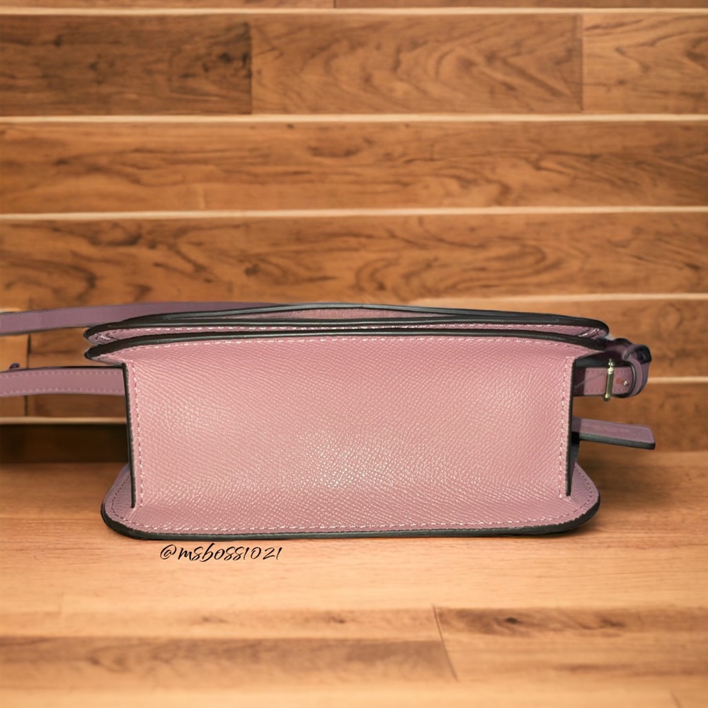 Coach Mini Brynn Leather Crossbody in True Pink BRAND NEW W/TAGS - Picture 6 of 11